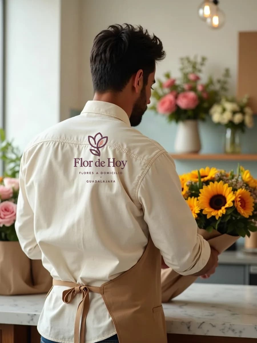 Diseño floral exclusivo: boceto y tarjeta personalizadas a mano en el taller
