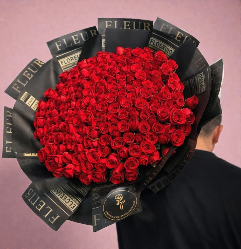 Ramo de 200 Rosas Rojas – Presencia Absoluta